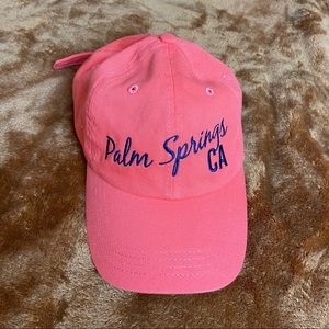 New Palm Springs California Coral Pink Orange Hat